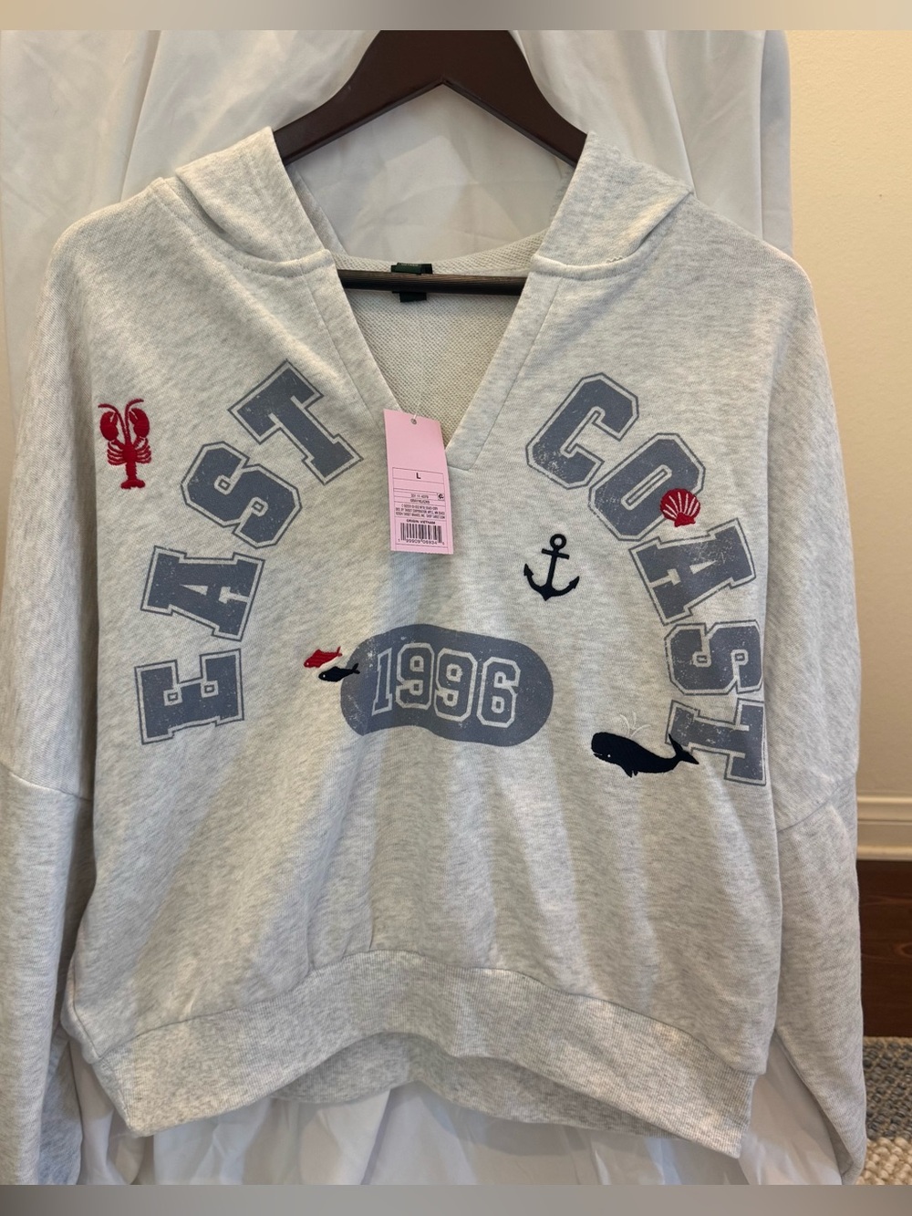 NWT size L Wild Fable French Terry Split top sweatshirt